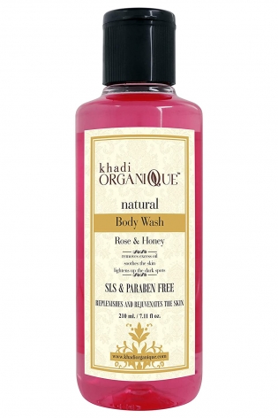Khadi Organique Rose & Honey Body Wash Sls & Paraben Free