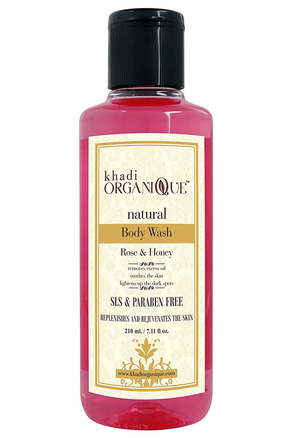 Khadi Organique Rose & Honey Body Wash Sls & Paraben Free
